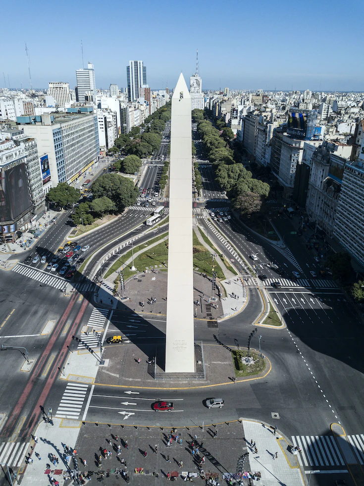 main square of Buenos Aires - an emerging tech hub in Latin America